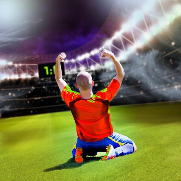 An in-game screenshot of a FIFA 25 match showing a player executing a rainbow flick over an opponent. The stadium is filled with fans and the lighting is dynamic.