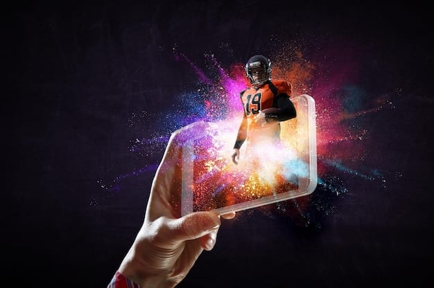 A screenshot inside FIFA Mobile featuring a player completing a successful volley shot in the 