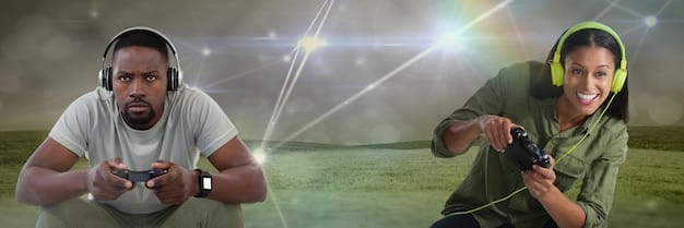 A split image showing a FIFA Esports player. On one side, they're intensely focused on the game; on the other, they're smiling and engaging with fans during a meet-and-greet.
