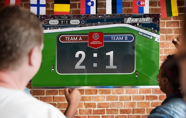 A screenshot of a US-based FIFA Pro Clubs team's virtual stadium, showcasing the team's branding and customizations. The image highlights the team's unique identity and home-field advantage.