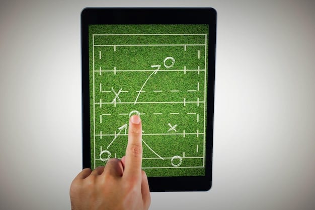 A close-up shot of a tablet displaying detailed FIFA gameplay analytics, with metrics highlighted and notes scribbled around the edges.