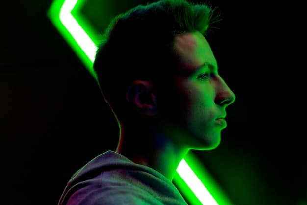 A split-screen image showing a calm, focused FIFA Esports player on one side, and a frustrated, tilted player on the other side. Visual elements highlight the contrast in their emotional states and body language.