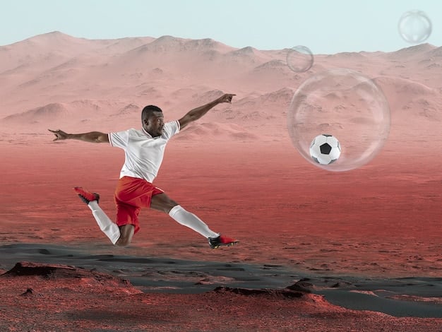 An image showing a FIFA 25 player executing a perfect free kick, curving the ball over the wall and heading towards the goal. The focus is on the technique and precision required for set-piece success.