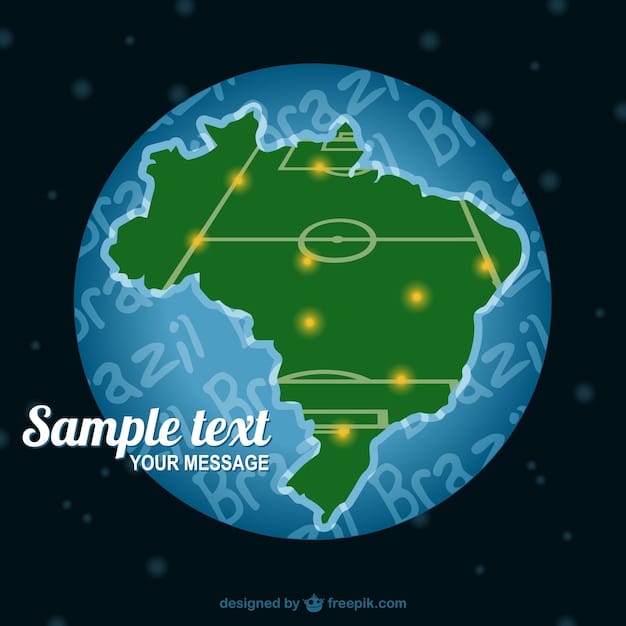 Map of North and Central America highlighting CONCACAF nations, with soccer balls scattered across the region.