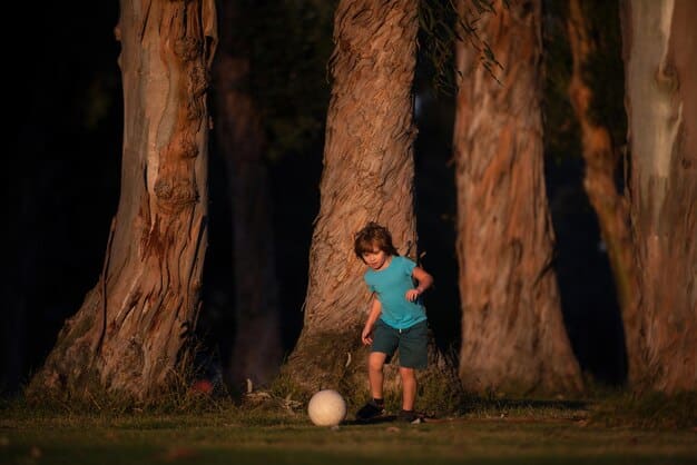 A dynamic image showing a young soccer player in action on a youth league field in the US, watched by enthusiastic parents, symbolizing the immense growth of grassroots soccer in the country.