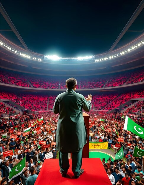 A photo of FIFA President Gianni Infantino addressing a crowd at a FIFA summit, highlighting FIFA's dedication to the future of soccer. The scene captures the essence of his speech, emphasizing innovative and inclusive strategies. Prominently featured are banners displaying FIFA's Vision for the Future of Soccer: How It Aligns with the US Soccer Federation's Goals, underlining the organization's commitment to advancing the sport globally.