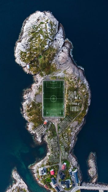 A split-screen image showing a drone's aerial view of a soccer game on one side and a coach analyzing the footage on a tablet on the other. The image highlights how US soccer teams use drones for aerial training and game analysis to inform real-time decision-making.