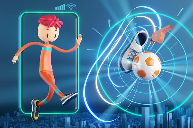 An animated graphic illustrates how sensors embedded inside a soccer ball communicate with receivers in the goalposts to instantly detect when the ball has fully crossed the goal line. Visual explanation of sensor technology. A key example of What are the Latest Innovations in Goal-Line Technology Being Used in US Soccer.