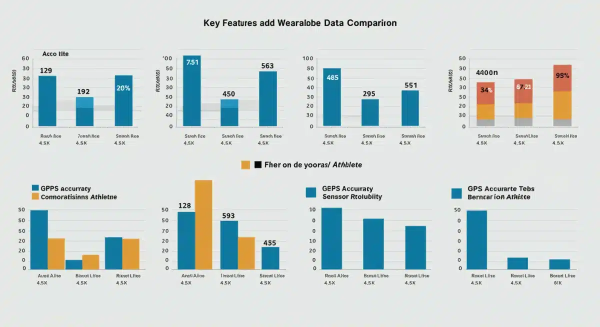 Infographic comparing accuracy of various wearable tech for athletes