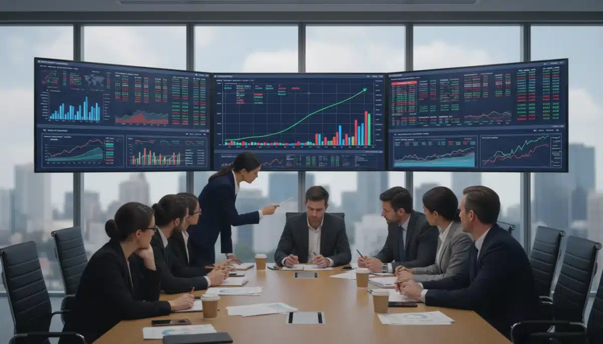Economists analysing inflation data and discussing economic fallout.
