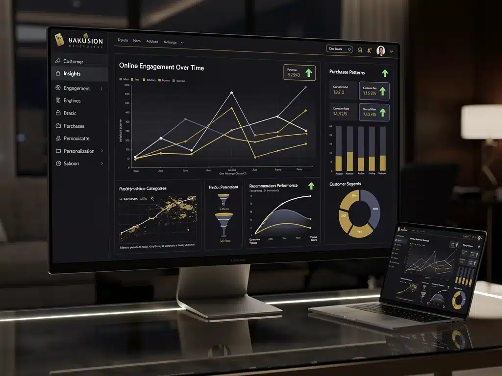 Data analytics dashboard for luxury brand customer insights