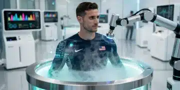 US athlete utilising advanced recovery technology in 2026 for enhanced performance and reduced downtime.