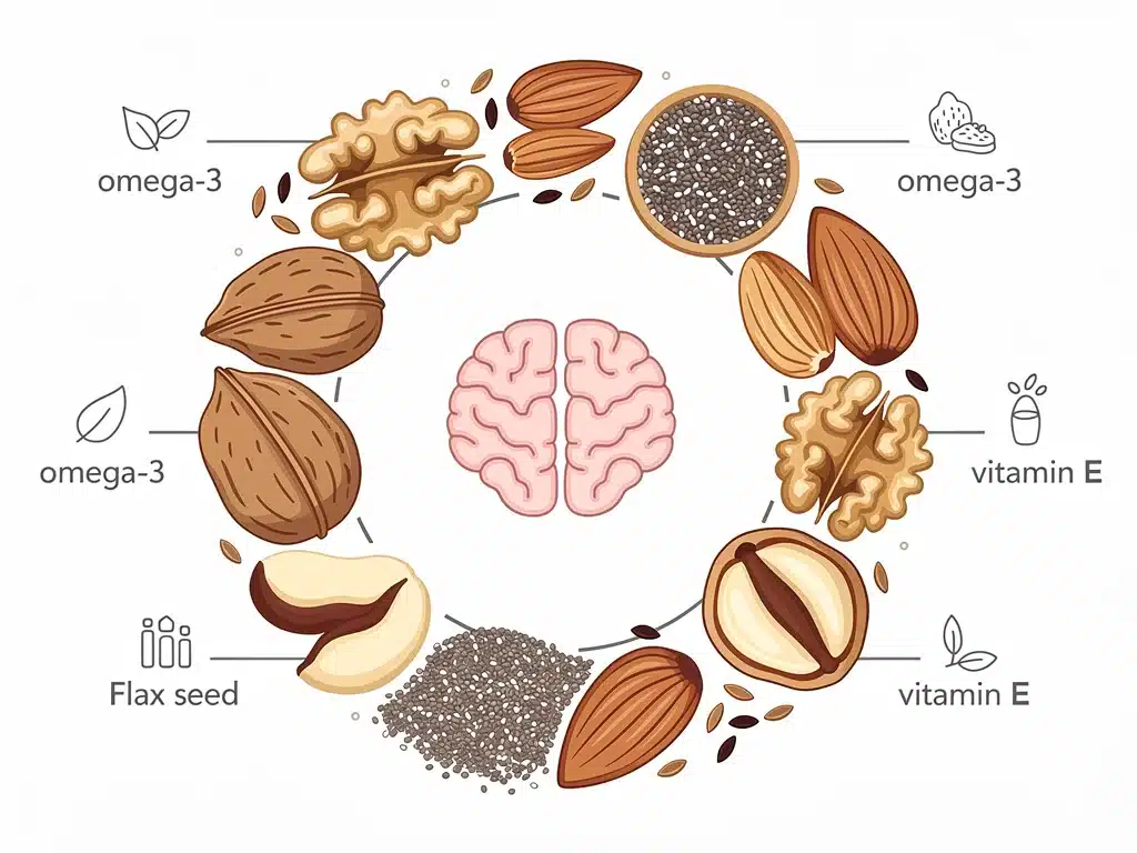 Nuts and seeds: brain-boosting fats and vitamins